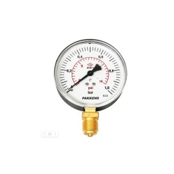 ALTTAN ÇIKIŞ MANOMETRE KURU TİP CL 2,5 PLASTİK GÖVDE / AKRİLİK KAPAK