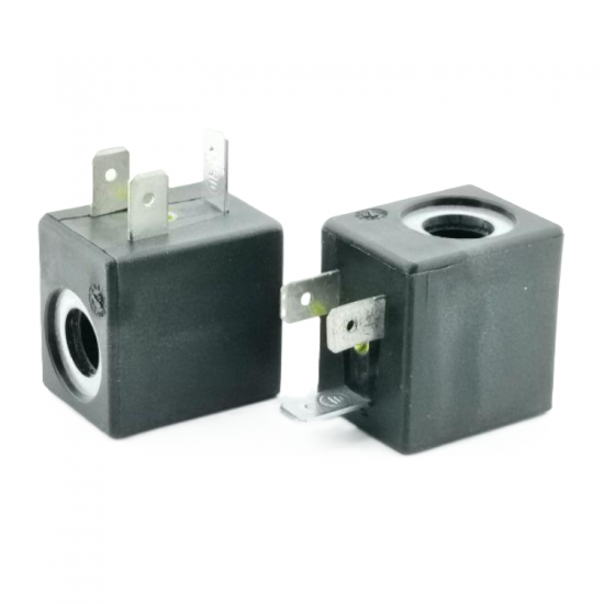 KÜÇÜK KARE PNOMATİK VALF BOBİNİ (220C, 24V)